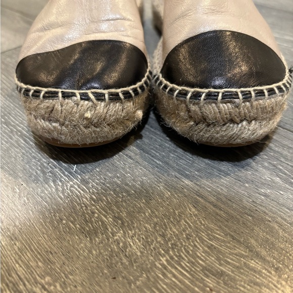 ALDO Cone Leather Black and Cream Women's Espadrille Shoes 6.5 - Picture 2 of 10